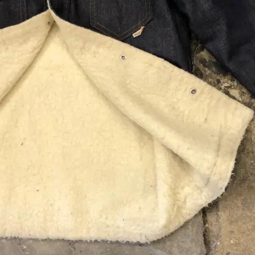 70s sears sherpa lined denim shirt - M 9