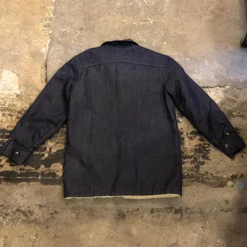 70s sears sherpa lined denim shirt - M 8