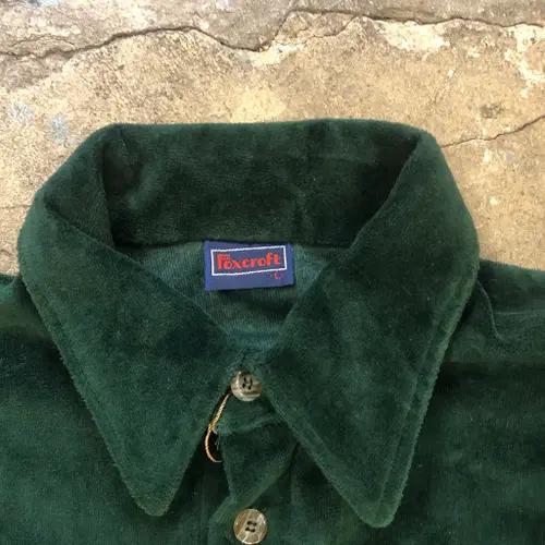 70s Foxcroft velour shirt - L 6
