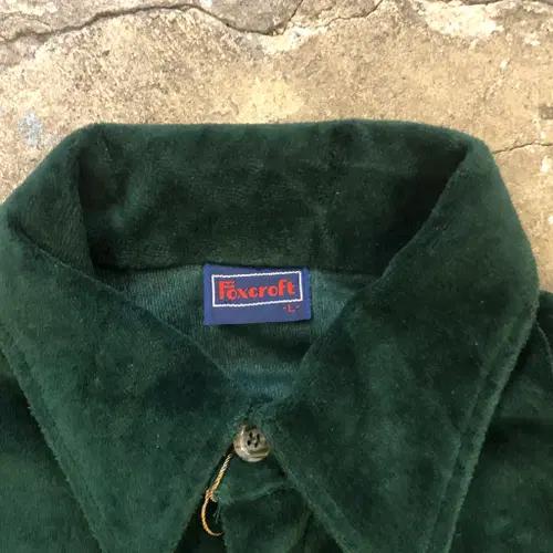 70s Foxcroft velour shirt - L 5