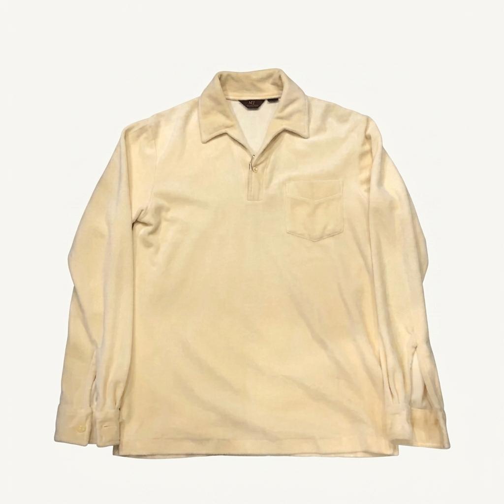 70s Van Heusen velour shirt - M 1
