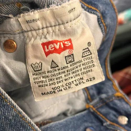 90s levi's 501 denim pants UK made-32 6