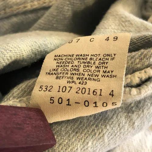 90s levi's 501 denim pants USA made- 32 6