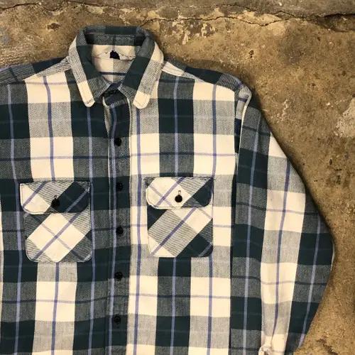 70s 80s Five Brother flannel - M 5