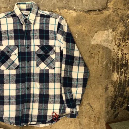 70s 80s Five Brother flannel - S 11