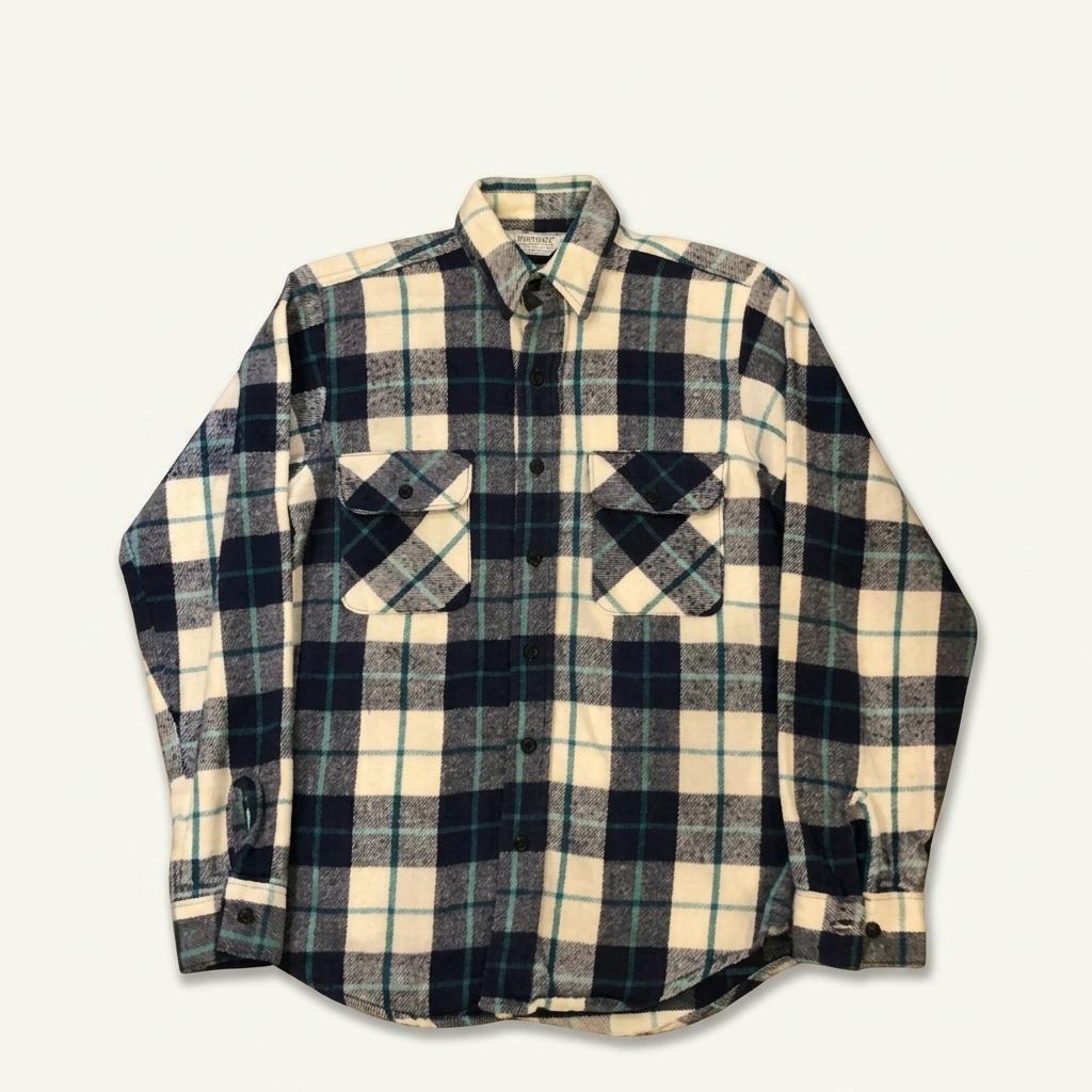 70s 80s Five Brother flannel - S 1