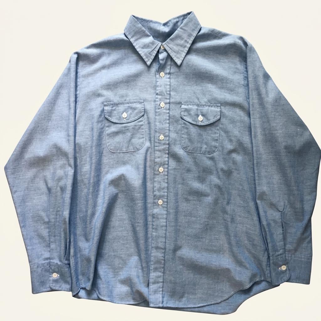 60s chambray work shirt 1