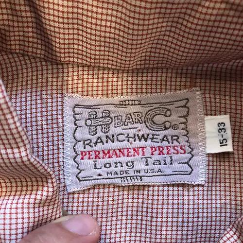 80s/90s H Bar C western shirt USA made 5