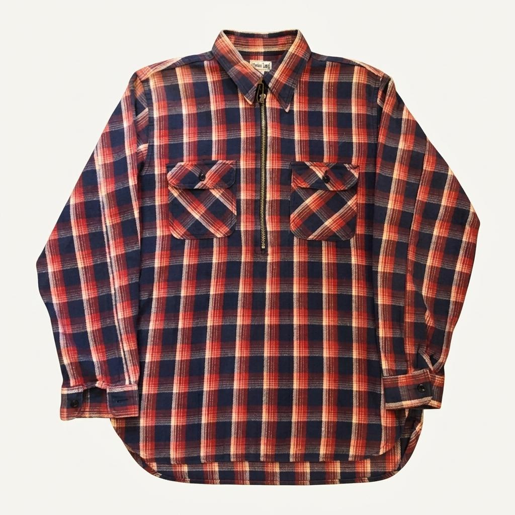 Sugarcane 1/4 zip flannel 1