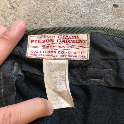 Filson Whipcord Pants USA made 5