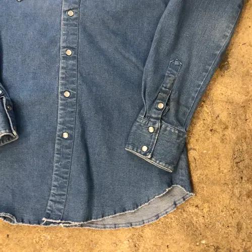 80s Denim western shirt - M (100) 4