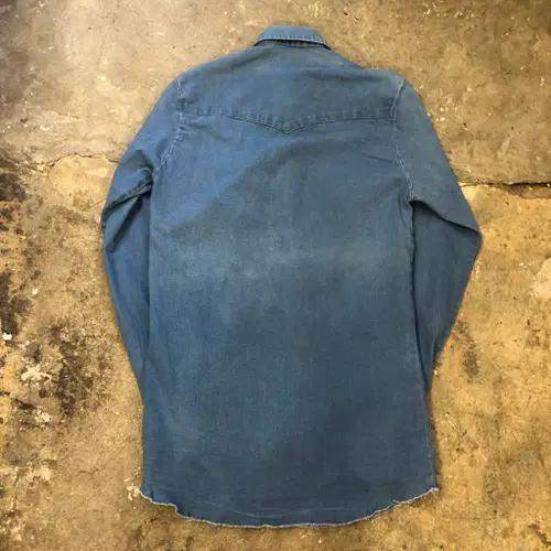 80s Denim western shirt - M (100) 5
