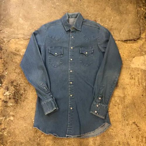 80s Denim western shirt - M (100) 2