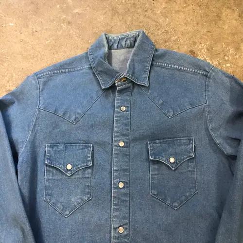 80s Denim western shirt - M (100) 3