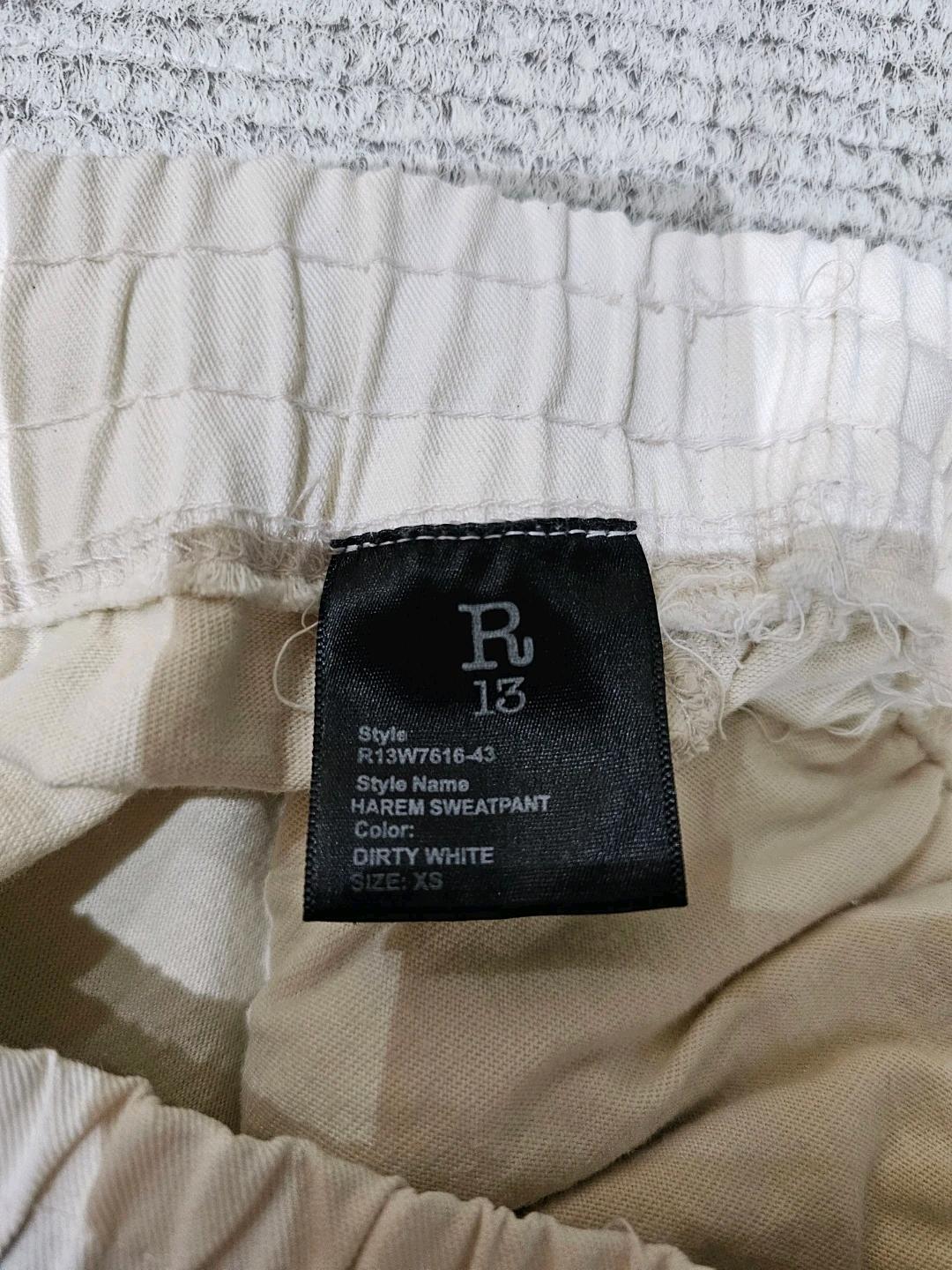 R13 하렘 스웻팬츠 XS 더티화이트 9