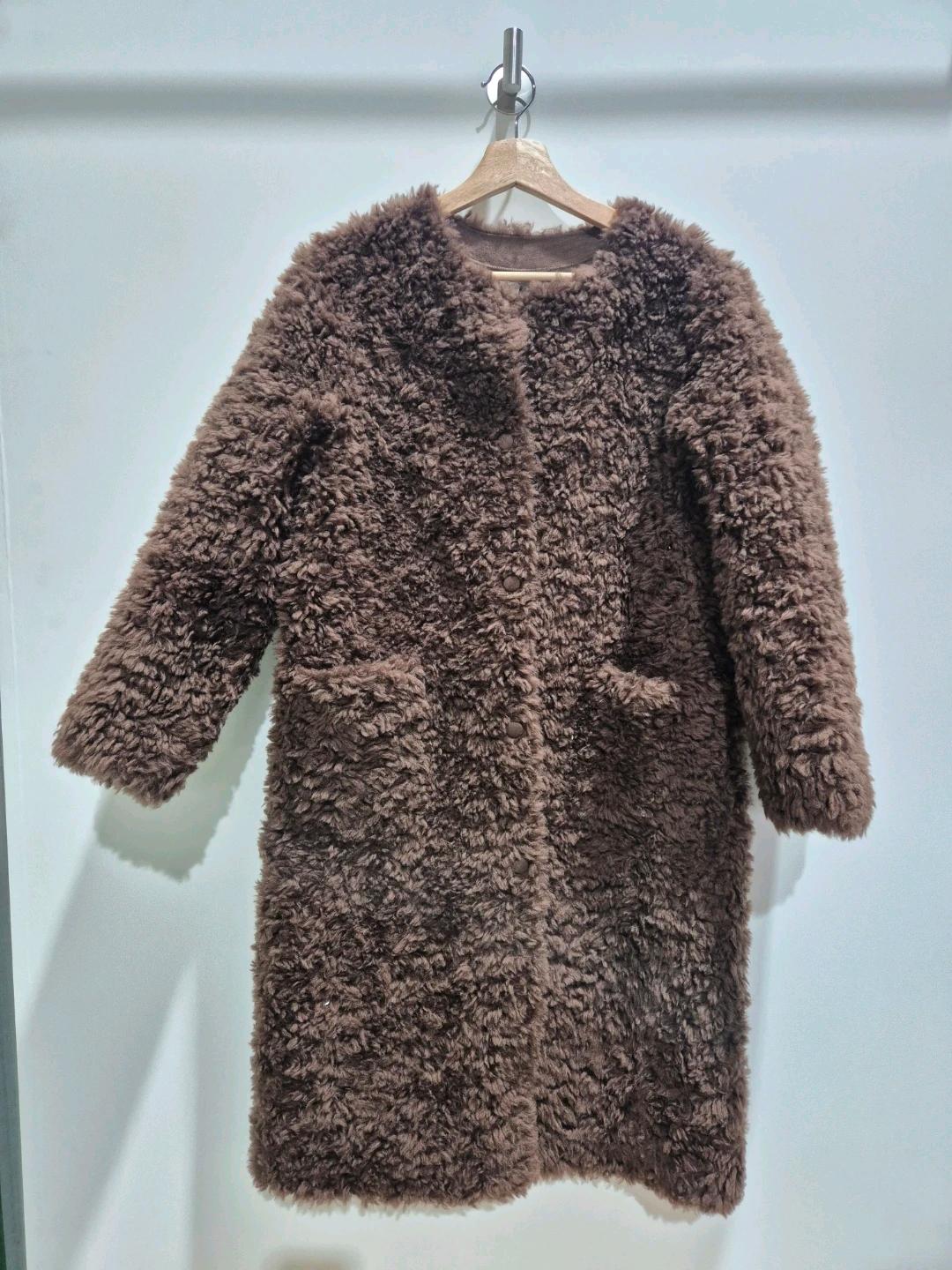 새상품)CelebShop edition 양모 롱코트 브라운 55 2