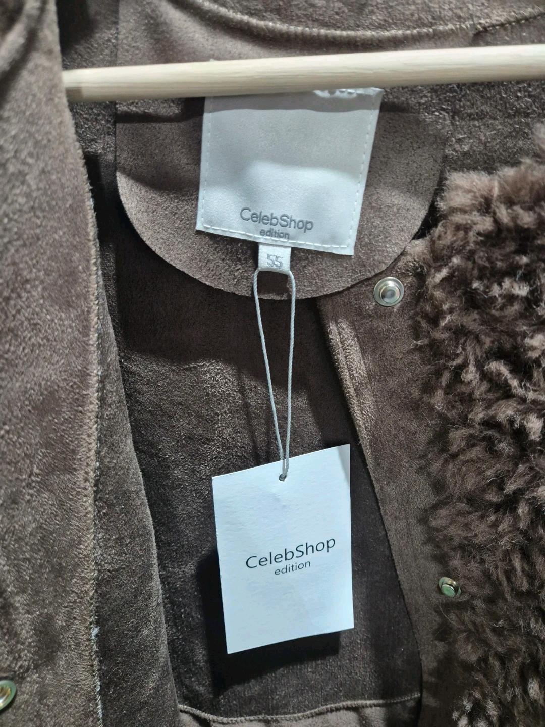 새상품)CelebShop edition 양모 롱코트 브라운 55 4