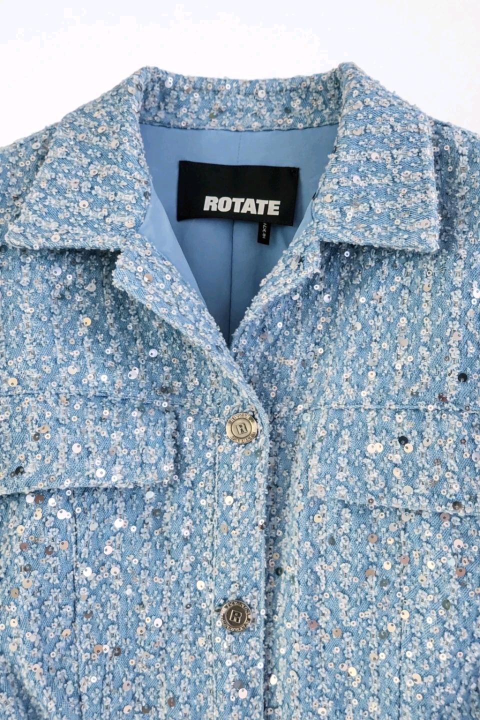 새상품 여성 크롭 자켓 ROTATE 데님자켓 M 한섬 4