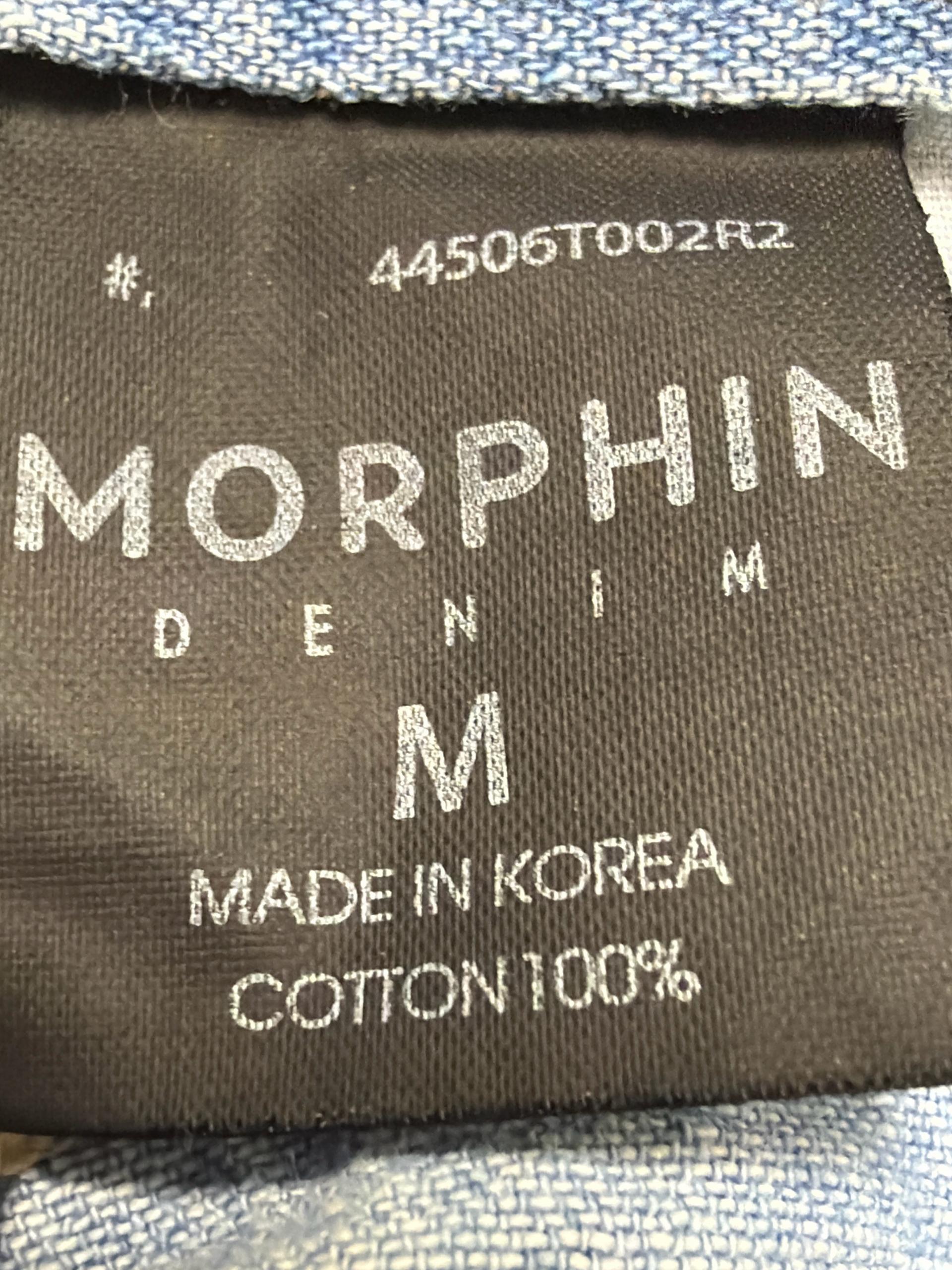 MORPHIN 모핀 와이드 연청 데님 팬츠 4