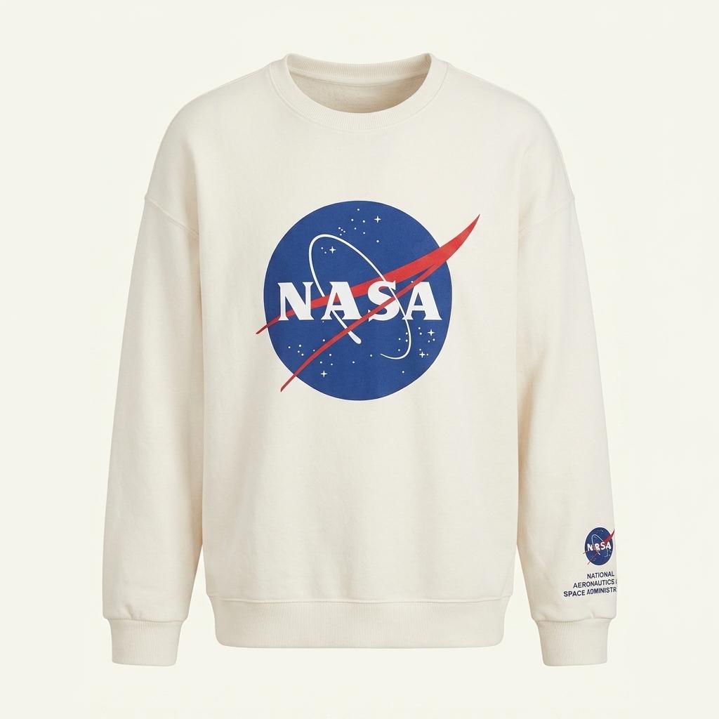 에이치앤엠 NASA 그래픽 맨투맨 티셔츠