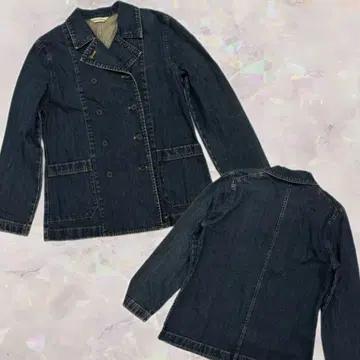 일본빈티지 시크 데님 더블 빈티지 워싱 중청 캐쥬얼 시티보이 청자켓 2