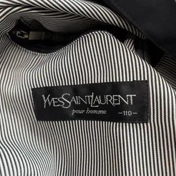 90s YSL 입생로랑 아카이브 폴리쉘 블루종 자켓 3562 4