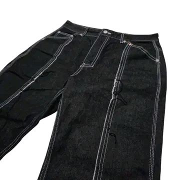 DEMADEN 디메이든 라인 커팅 흑청 데님 팬츠 4