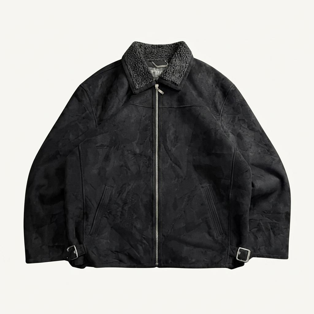 90s paolo ferrari 아카이브 스웨이드 무스탕 3593 1