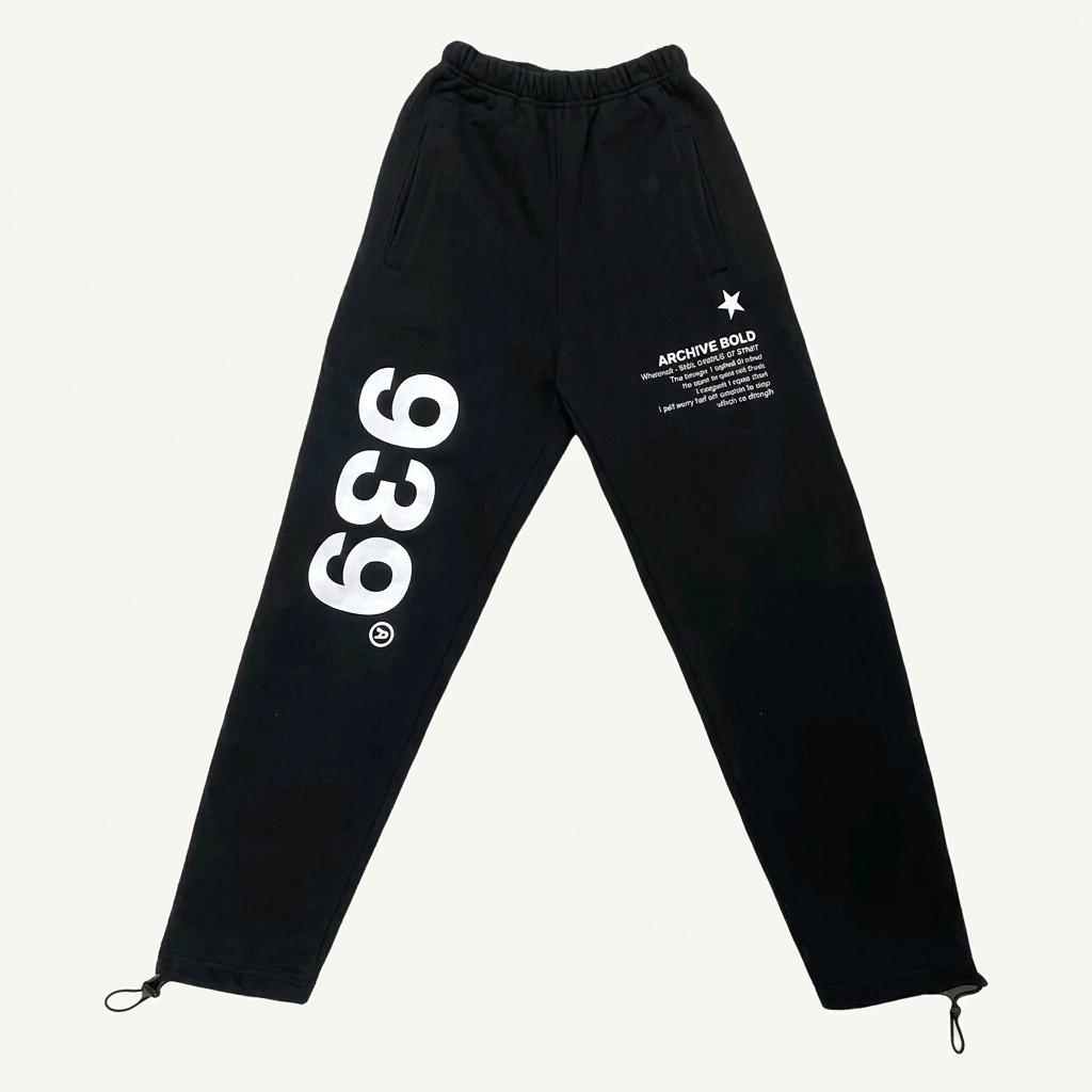 ARCHIVE BOLD 939 스웻팬츠 블랙 S 1