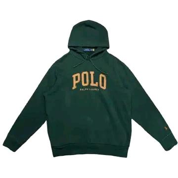 POLO RALPH LAUREN RL 플리스 로고 후드티 딥그린 XL 2