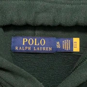 POLO RALPH LAUREN RL 플리스 로고 후드티 딥그린 XL 5