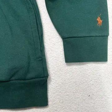 POLO RALPH LAUREN RL 플리스 로고 후드티 딥그린 XL 4