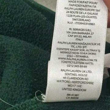 POLO RALPH LAUREN RL 플리스 로고 후드티 딥그린 XL 9