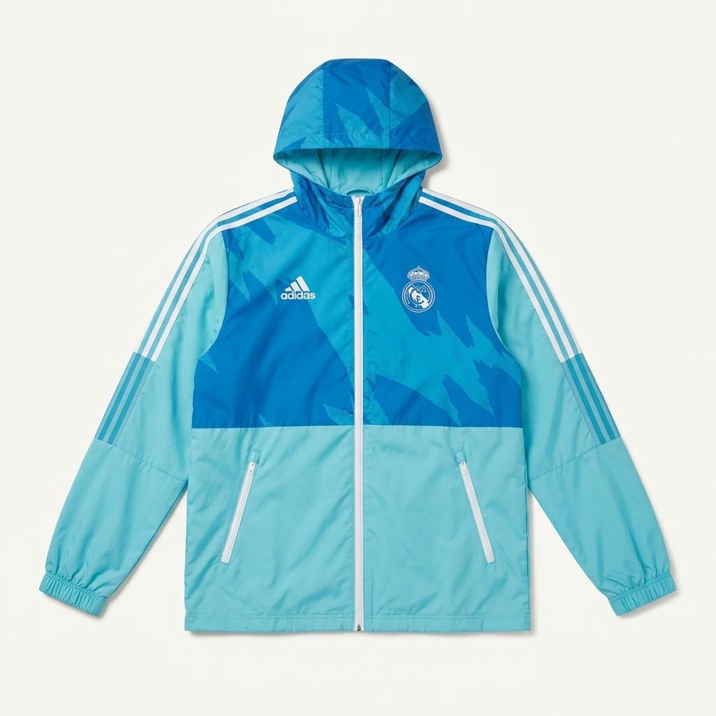ADIDAS 레알 마드리드 윈드브레이커 자켓 블루 XL 1