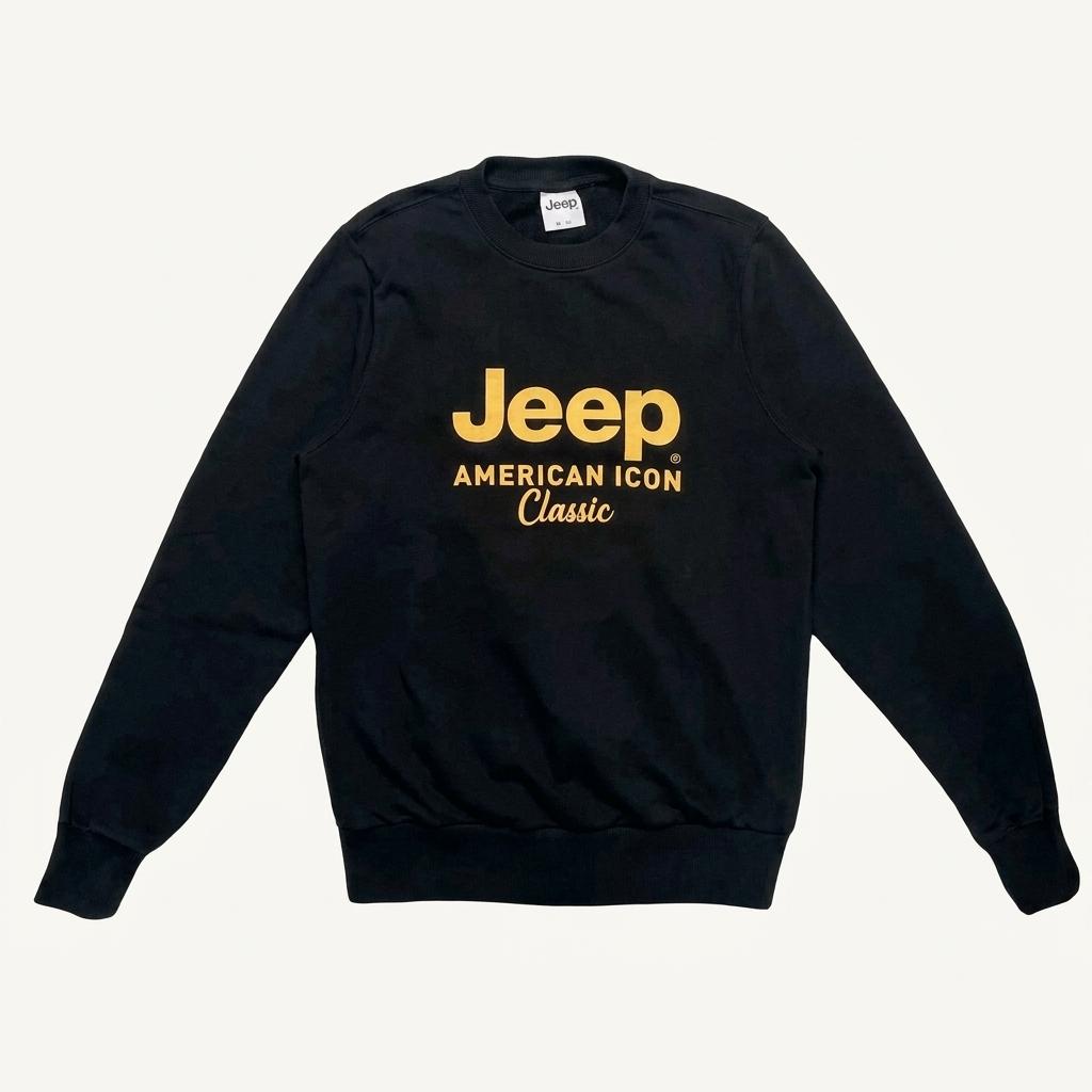 JEEP 빅로고 맨투맨 블랙 M 1