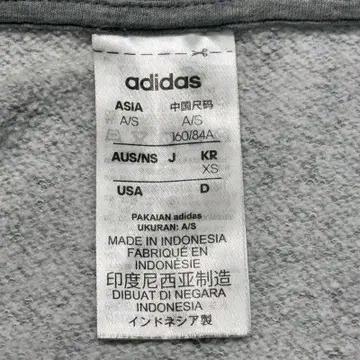 ADIDAS 에센셜 오버핏 맨투맨 그레이 XS 6