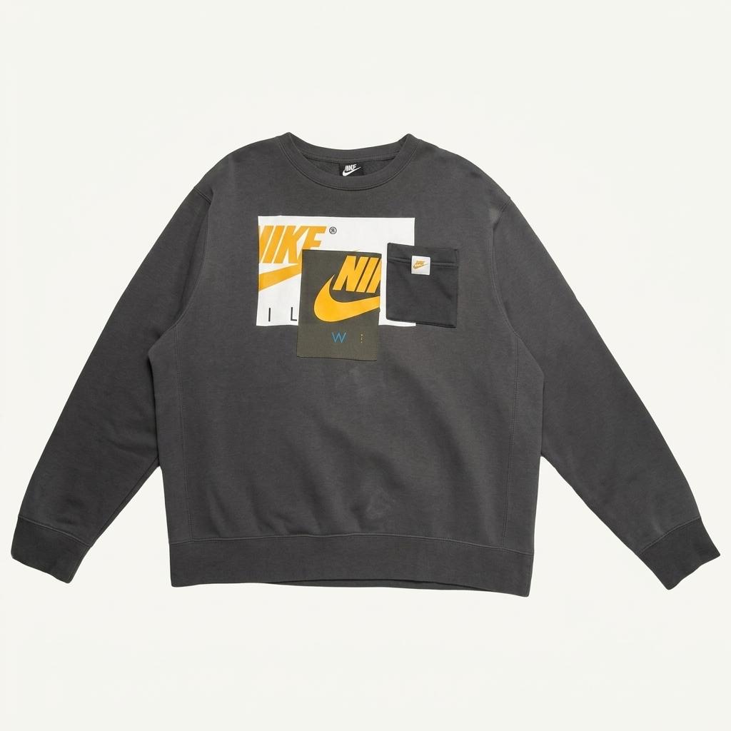 NIKE 리이슈 패치 맨투맨 카키 2XL 1