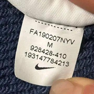 NIKE 미드 스우시 헤리티지 맨투맨 네이비 M 9