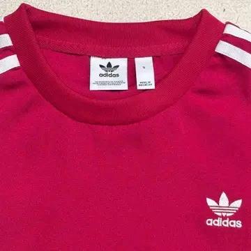 ADIDAS 삼선 스트라이프 원피스 핑크 S 6