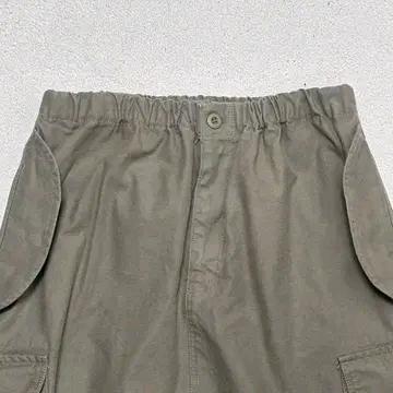 새상품 H라인 포켓 카고 스커트 카키 F 5