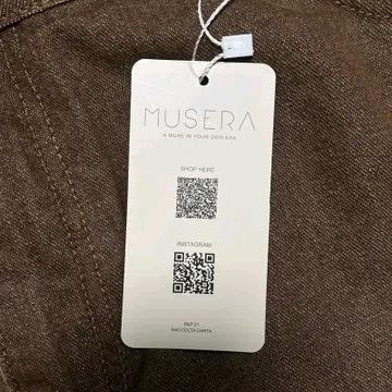 [새상품] MUSURA 브라운 컬러와이드 핏 데님 팬츠 2XL 4