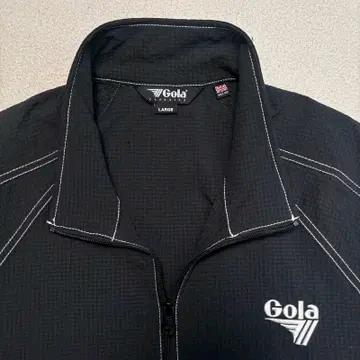 GOLA seersucker 아노락 반팔티 블랙 L 6