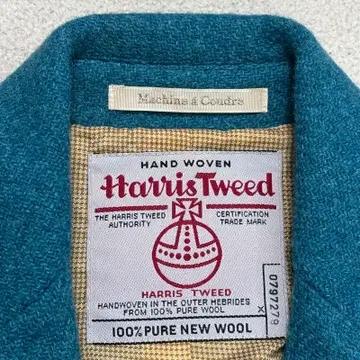 HARRIS TWEED 100% 울 블레이져 블루 100 4