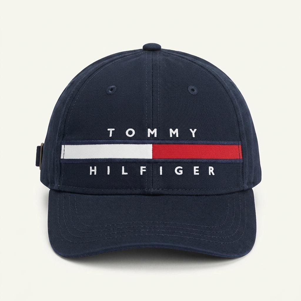 TOMMY HILFIGER 자수 로고 볼캡 네이비 1