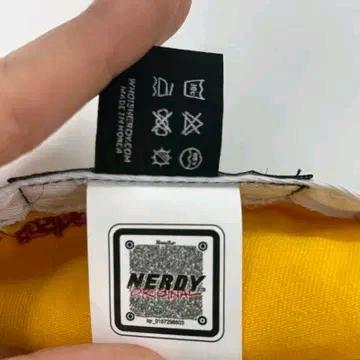 NERDY 자수 로고 볼캡 옐로우 10