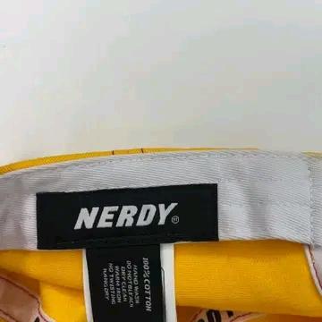 NERDY 자수 로고 볼캡 옐로우 9