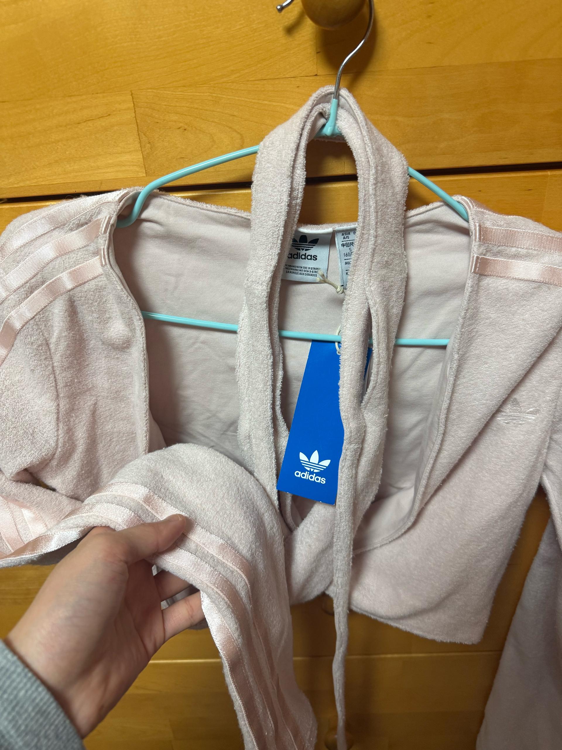 아디다스 3선 랩 카디건 핑크 6