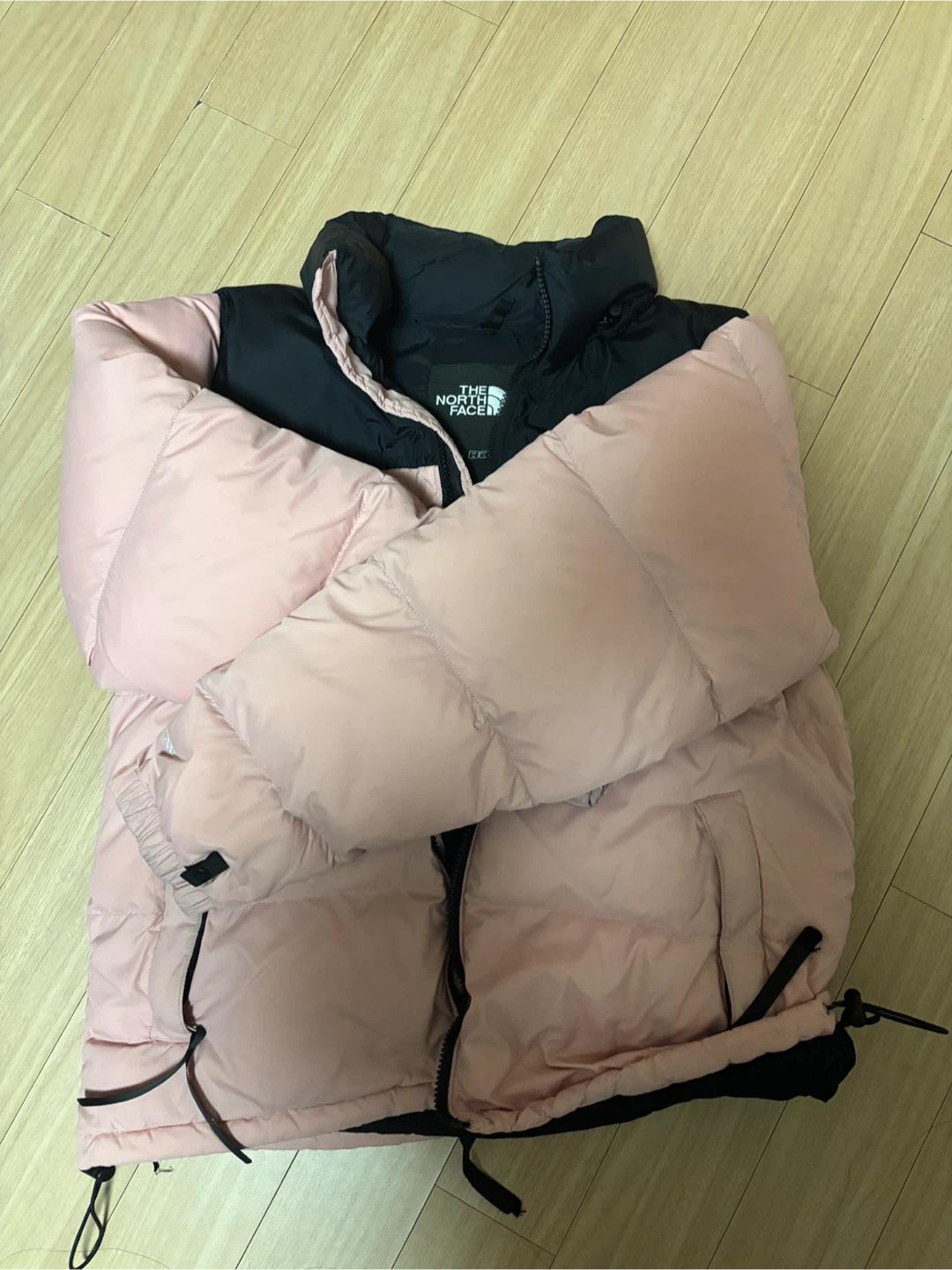 노스페이스 눕시700 숏패딩 핑크 L 5