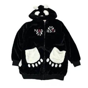 Pandieasta 일본 판디에스타 정품 지뢰계 블랙코디 후리스 후드집업 3
