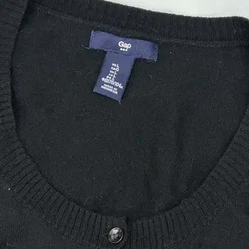 일본 gap 스트라이프 단가라 시크 Y2K u넥 블랙베이지 루즈핏 가디건 6